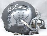 Mike Alstott Signed Tampa Bay Buccaneers Slate Speed Mini Helmet-Beckett W Holo