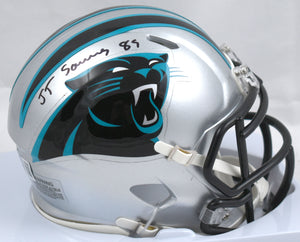 Ja'Tavion Sanders Signed Carolina Panthers Speed Mini Helmet-Beckett W Hologram