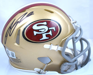 Ricky Pearsall Autographed 49ers Speed Mini Helmet - Beckett W Hologram *Black