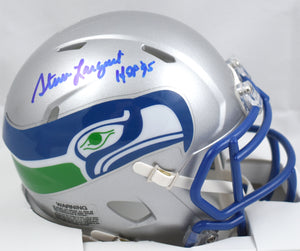 Steve Largent Autographed Seattle Seahawks Speed Mini Helmet - Beckett W Holo