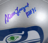 Steve Largent Autographed Seattle Seahawks Mini Helmet - Beckett W Hologram