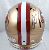 Ricky Pearsall Autographed San Francisco 49ers F/S Speed Helmet - Beckett W Holo