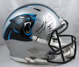 Julius Peppers Signed Panthers F/S Speed Authentic Helmet w/ HOF- Beckett W Holo