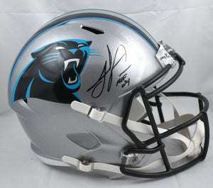 Julius Peppers Signed Carolina Panthers F/S Speed Helmet w/ HOF - Beckett W Holo