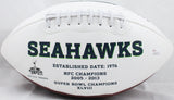 Curt Warner Autographed Seattle Seahawks Logo Football with ROH and JSA W Auth