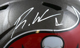 Rachaad White Autographed Tampa Bay Buccaneers F/S Speed Helmet- Beckett W Holo