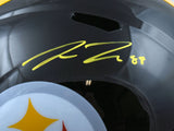 Pat Freiermuth Autographed Pittsburgh Steelers F/S Speed Helmet- Beckett W Holo