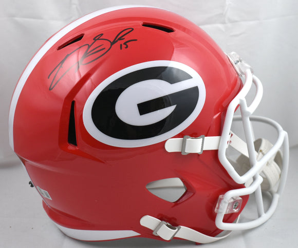 Carson Beck Autographed Georgia Bulldogs F/S Speed Helmet- Beckett W Hologram