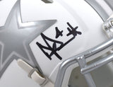 Dak Prescott Autographed Dallas Cowboys Ice Speed Mini Helmet - Beckett W Holo