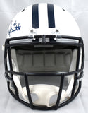 Dak Prescott Signed Dallas Cowboys F/S Flat White Speed Helmet - Beckett W Holo