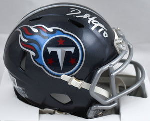 DeAndre Hopkins Autographed Tennessee Titans Speed Mini Helmet - Beckett W Holo