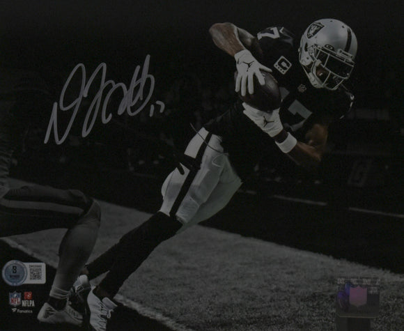 Davante Adams Autographed Raiders 8x10 Spotlight 2 Photo - Beckett W Hologram