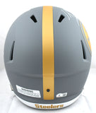 TJ Watt Autographed Pittsburgh Steelers Slate F/S Speed Helmet - Beckett W Holo