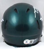 A.J. Brown Autographed Eagles Speed Mini Helmet - Beckett W Hologram *White