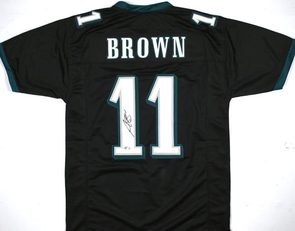 A.J. Brown Autographed Black Pro Style Jersey - Beckett W Hologram *Black *L1