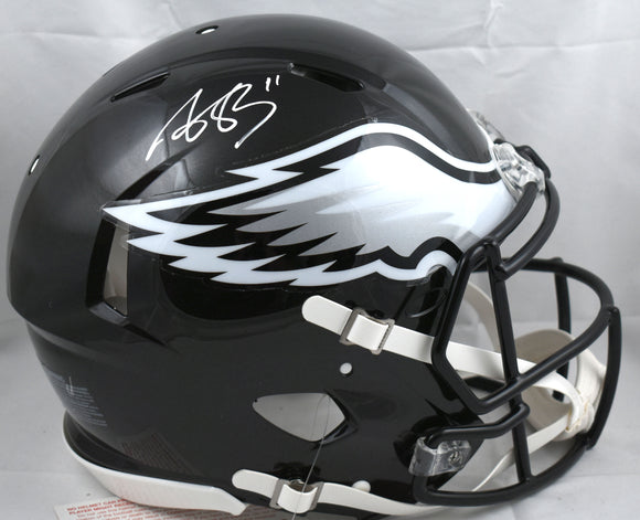 AJ Brown Signed Eagles F/S 2022 ALT Speed Authentic Helmet- Beckett W Hologram