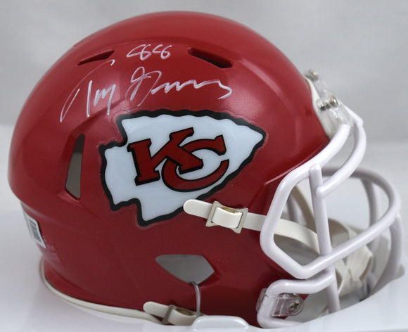 Tony Gonzalez Signed Kansas City Chiefs Speed Mini Helmet - Beckett W Hologram