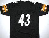 Troy Polamalu Autographed Black Pro Style Jersey - Beckett W Hologram *Black