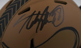 Adrian Peterson Signed Vikings Salute to Service Mini Helmet - Beckett W Holo