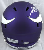 Adrian Peterson Autographed Minnesota Vikings F/S Speed Helmet - Beckett W Holo