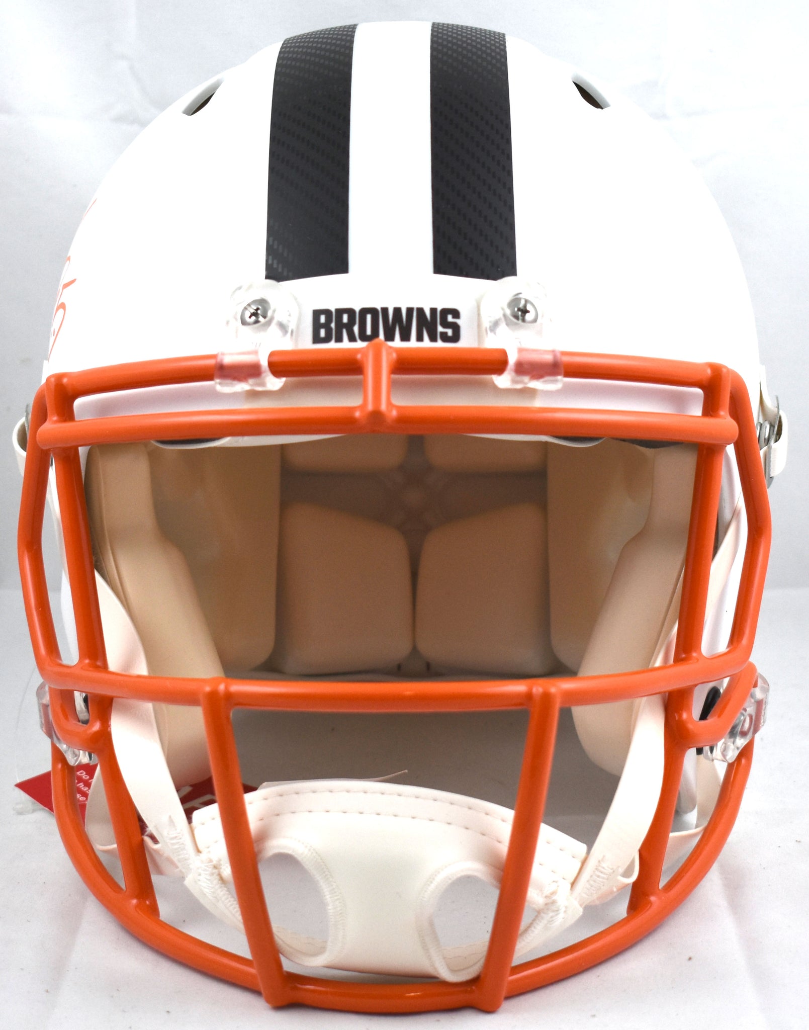 cleveland browns football helmets Myles Garrett Signed Browns F/S Flat White Speed Authentic Helmet-Beck – The Jersey Source