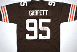 Myles Garrett Autographed Brown Pro Style Jersey - Beckett W Hologram *Black