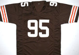 Myles Garrett Autographed Brown Pro Style Jersey - Beckett W Hologram *Black