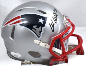 Wes Welker Autographed New England Patriots Speed Mini Helmet - JSA W *Black