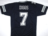 Trevon Diggs Autographed Blue Pro Style Jersey - Beckett W Hologram *Black