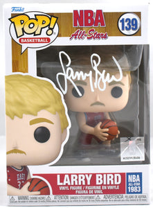 Larry Bird Autographed Celtics All-Star Funko Pop #139-Beckett W Hologram *White