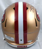 Brock Purdy Autographed San Francisco 49ers F/S Speed Helmet - Fanatics *Black