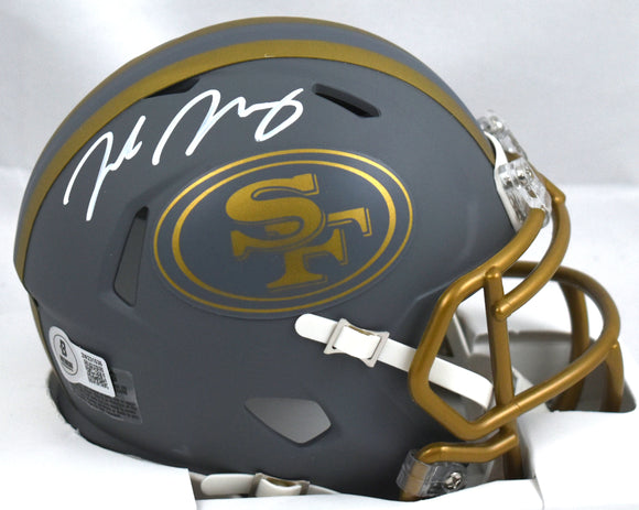 Jake Moody Signed San Francisco 49ers Slate Speed Mini Helmet - Beckett W Holo