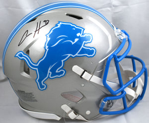 Aidan Hutchinson Autographed Lions F/S Speed Authentic Helmet - Beckett W Holo