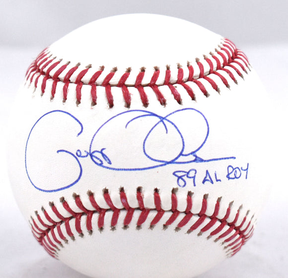 Gregg Olson Autographed Rawlings OML Baseball w/ 89 AL ROY - Beckett W Hologram