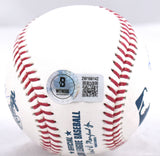 Ivan Rodriguez Autographed Rawlings OML Baseball w/ 4 Stats - Beckett W Hologram