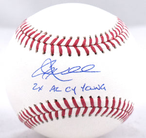 Corey Kluber Signed Rawlings OML Baseball w/ 2x AL CY Young - Beckett W Hologram