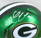 Lukas Van Ness Autographed Packers Flash Speed Mini Helmet - Beckett W Hologram