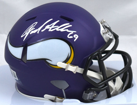 Jared Allen Autographed Vikings Speed Mini Helmet - Beckett W Hologram *White