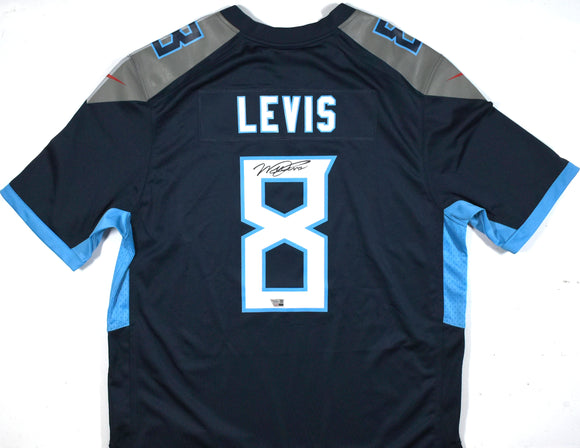 Will Levis Autographed Tennessee Titans Nike Blue Game Jersey - Fanatics *Black