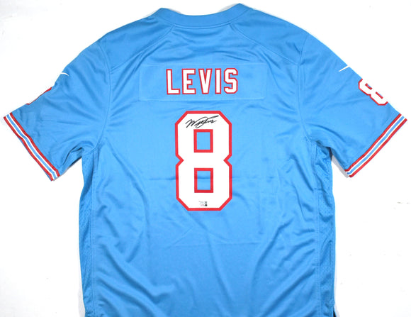 Will Levis Signed Tennessee Titans Nike Light Blue Game Jersey - Fanatics *Black