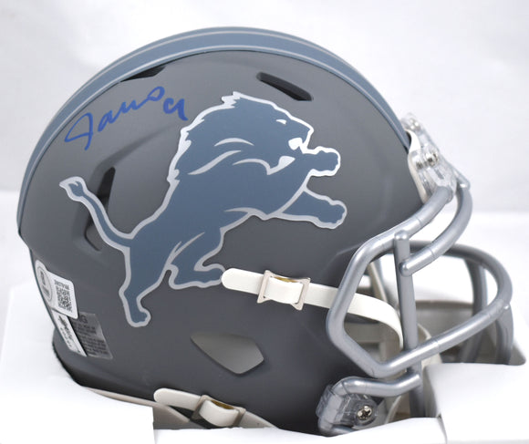 Jameson Williams Detroit Lions Slate Speed Mini Helmet- Beckett W Hologram *Blue