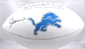 Jameson Williams Autographed Detroit Lions Logo Football - Beckett W Hologram