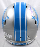 Jameson Williams Signed Detroit Lions F/S 2024 Speed Helmet - Beckett W Hologram