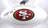 Vernon Davis Autographed San Francisco 49ers Logo Football - Beckett W Hologram