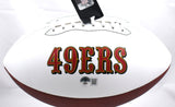 Vernon Davis Autographed San Francisco 49ers Logo Football - Beckett W Hologram