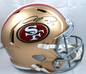 Vernon Davis Autographed San Francisco 49ers F/S Speed Helmet - Beckett W Holo