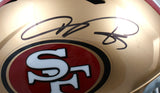 Vernon Davis Autographed San Francisco 49ers F/S Speed Helmet - Beckett W Holo