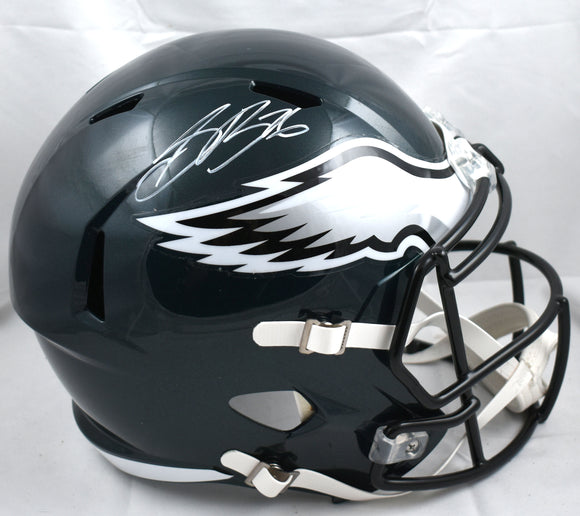 Saquon Barkley Signed Philadelphia Eagles F/S Speed Helmet - Beckett W Hologram