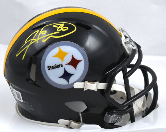 Hines Ward Autographed Pittsburgh Steelers Speed Mini Helmet - Beckett W Holo