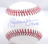 Andruw Jones Autographed Rawlings OML Baseball w/ 5X AS - Beckett W Hologram